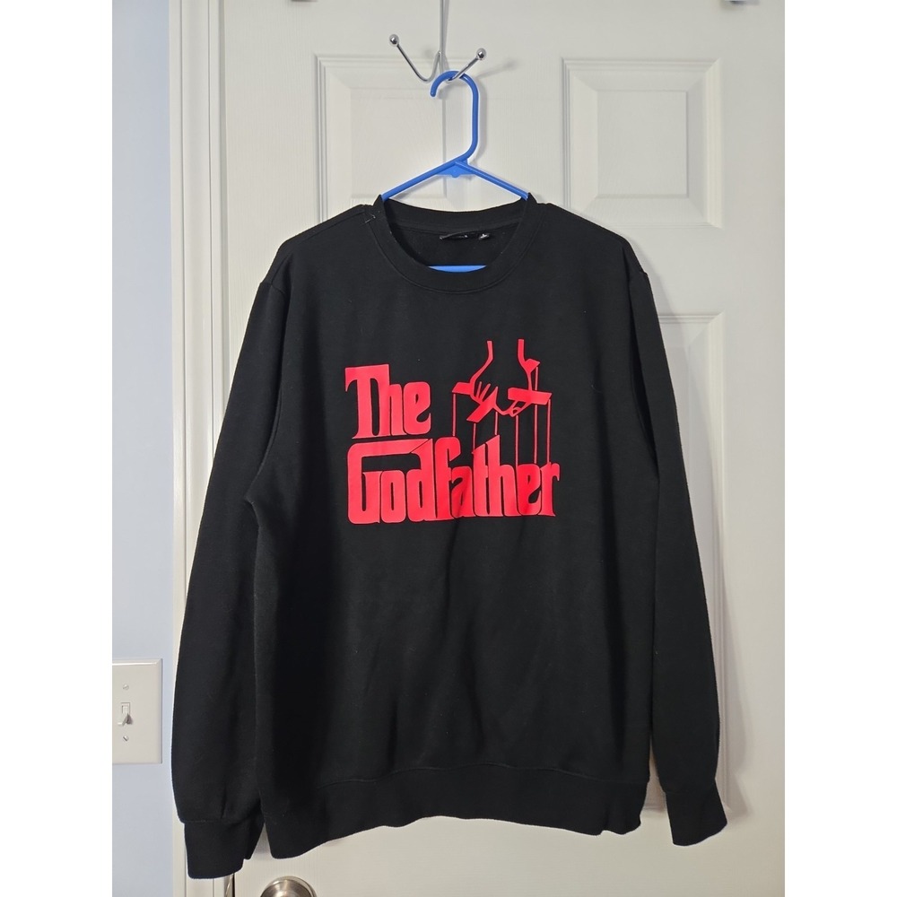 The Godfather Long Sleeve Sweatshirt Size Large Black, Red